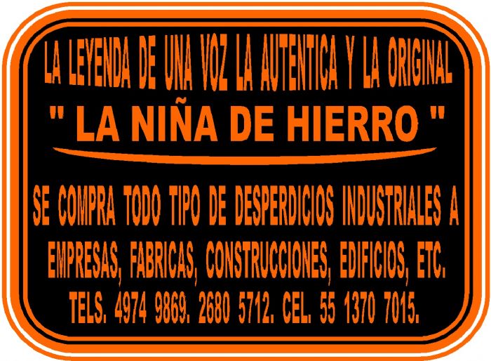 desperdicios industriales la niña de hierro